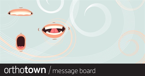 High Angle Open Bite, Crowding,  TMJ and Perio Issues A case involving a patient with multiple issues has Townies questioning myofunctional therapy and its efficacy.