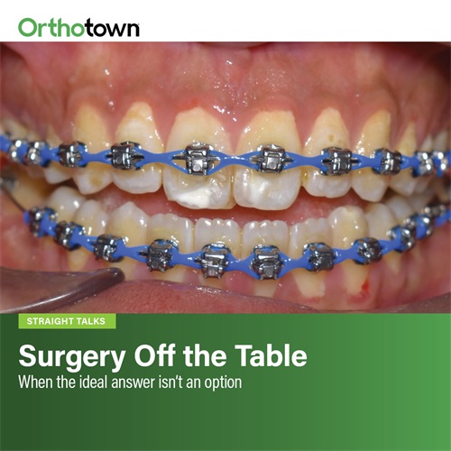 Surgery Off the Table A misdiagnosed skeletal open bite case underscores the limits of orthodontic camouflage when surgery isn’t feasible, forcing clinicians to balance realistic outcomes against long-term stability.