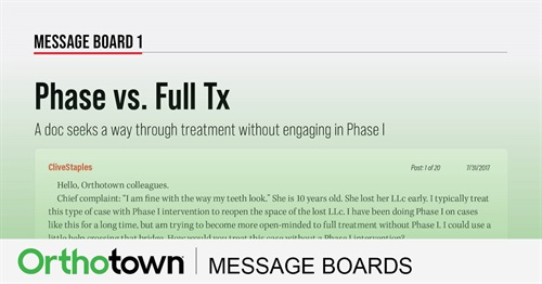 Phase vs. Full Tx A doc seeks a way through treatment without engaging in Phase I