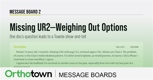 Missing UR2—Weighing Out Options One doc’s question leads to a Townie show-and-tell