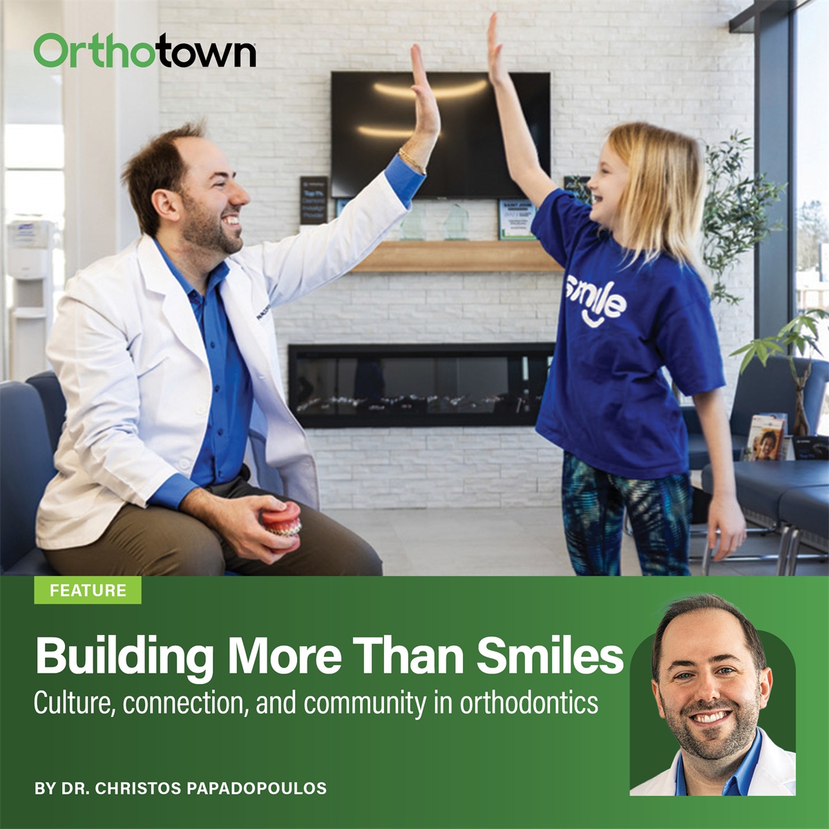 Building More Than Smiles Dr. Christos Papadopoulos outlines five principles for building community presence and why
authentic engagement grows a practice better than promotion.