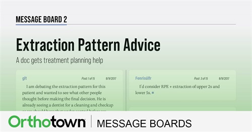 Extraction Pattern Advice A doc gets treatment planning help