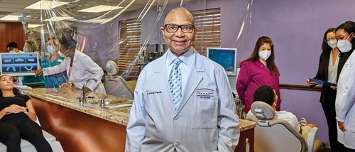 Office Visit: Dr. Anthony Anyadike With more than three decades of practice under his belt, this Townie is one of the longest-tenured orthodontists in the metro D.C. area. We visit his Glen Burnie, Maryland,
practice to talk about the evolution of the profession, growing up in West Africa and the bittersweetness of being a Baltimore Orioles fan.