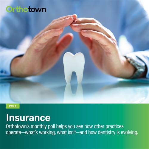 Poll: Insurance Orthotown’s monthly poll helps see how other practices operate. This month Townies weigh in on insurance.