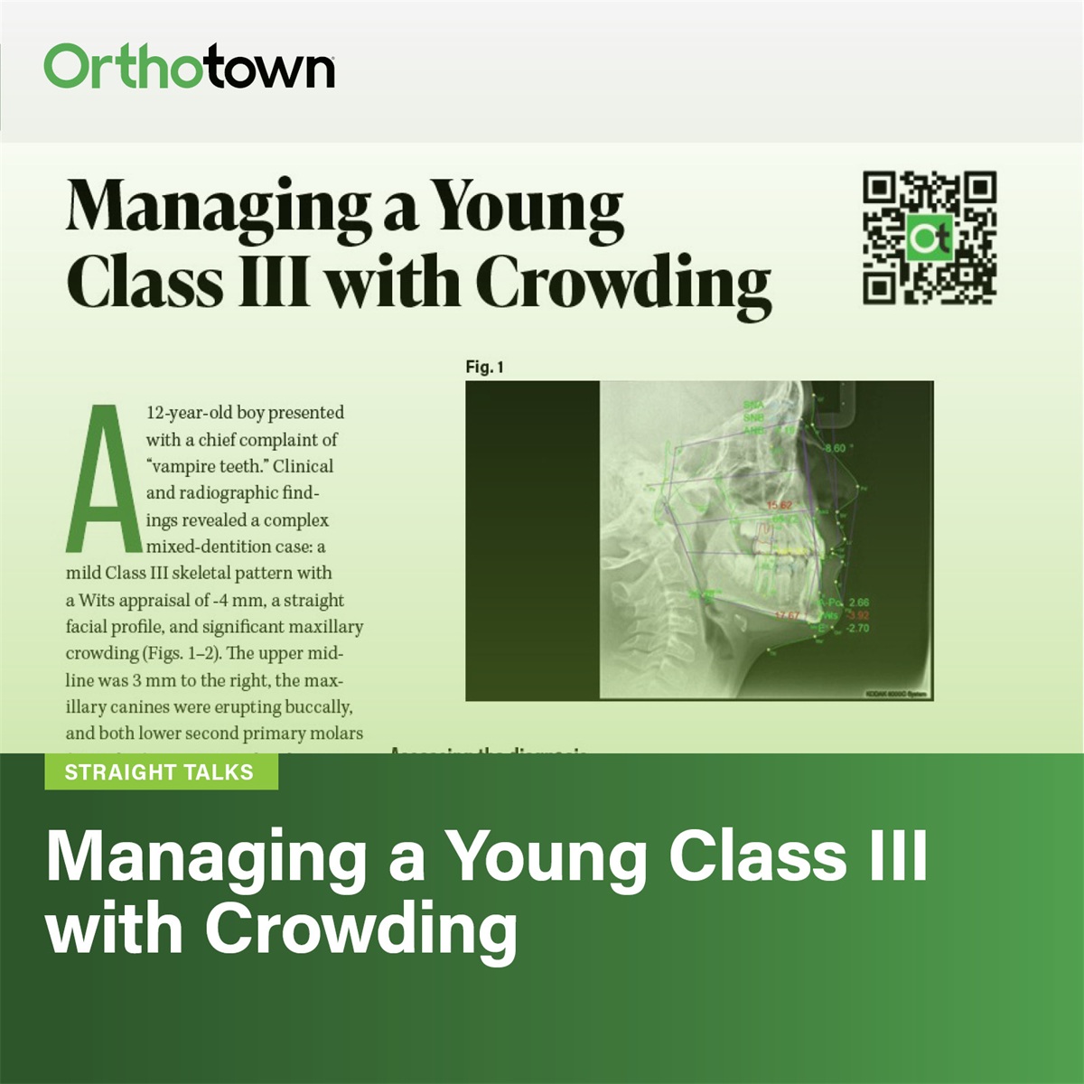 Managing a Young Class III with Crowding