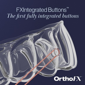 OrthoFX Introduces the First Fully Integrated Buttons Into a Clear Aligner